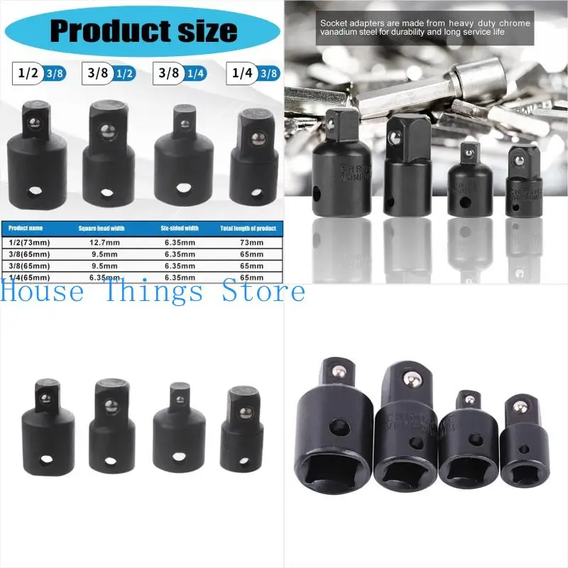 652F Quick Changes Socket Adapter 4 Piece Steel Converter For Bolt Nut Fastening Tool
652F Quick Changes Socket Adapter 4 Piece Steel Converter For Bolt Nut Fastening Tool