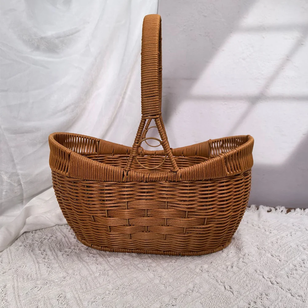 Hand Woven Storage Basket Multi-Function Fruit Vegetable Organizer Portable Home Decor Basket for Kitchen Sundries and Picnic
Hand Woven Storage Basket Multi-Function Fruit Vegetable Organizer Portable Home Decor Basket for Kitchen Sundries and Picnic