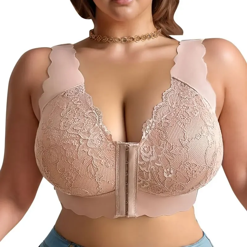Plus Size Bra Women Front Closure 5D Beauty Back Sports Comfy Bra Breathable Vest Push Up Full Cup Lace Gather Brassiere
Plus Size Bra Women Front Closure 5D Beauty Back Sports Comfy Bra Breathable Vest Push Up Full Cup Lace Gather Brassiere
