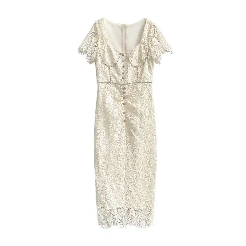 Brand Diamond Lace Prom Dress Women 2025 Summer Short Sleeve Crystal Chain Sheath Bodycon Evening Party Midi Long Dresses Runway
Brand Diamond Lace Prom Dress Women 2025 Summer Short Sleeve Crystal Chain Sheath Bodycon Evening Party Midi Long Dresses Runway