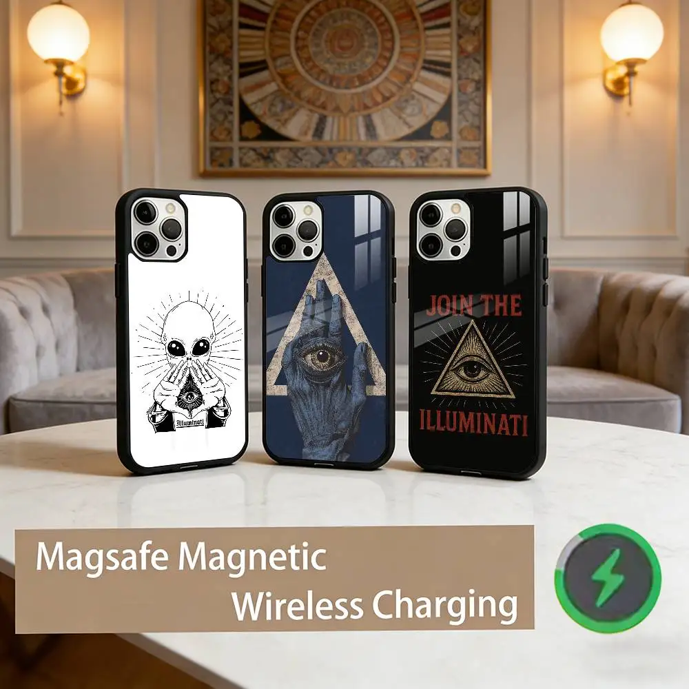 Illuminati logo Phone Case For iPhone17,16,15,14,13,12,11 Plus,Pro Max Magnetic For Magsafe Wireless Charging
Illuminati logo Phone Case For iPhone17,16,15,14,13,12,11 Plus,Pro Max Magnetic For Magsafe Wireless Charging