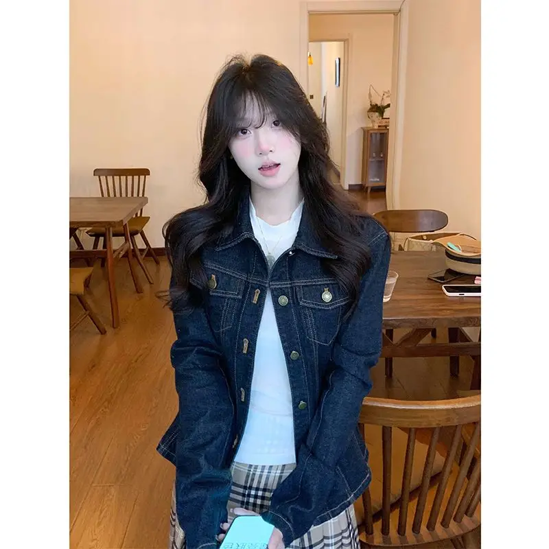 Primary Color Denim Jacket Women's 2026 New Spring and Autumn American Washed Retro Casual Wear Short Top
Primary Color Denim Jacket Women's 2026 New Spring and Autumn American Washed Retro Casual Wear Short Top