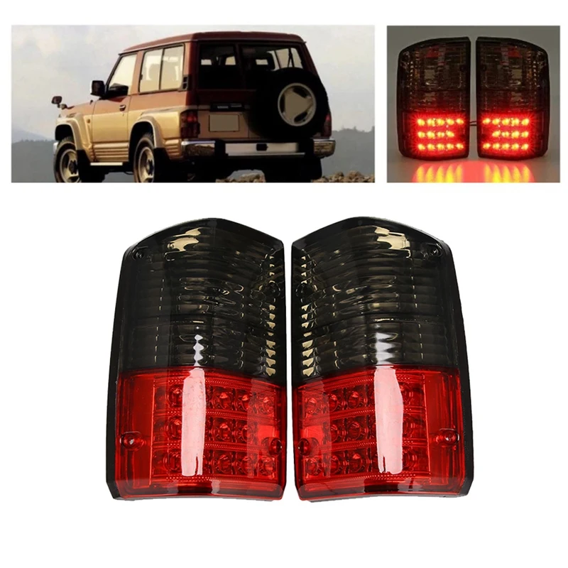 1Pair Car LED Tail Light 26555-05J00 For Nissan Patrol GQ 1988-1997 Series 1 2 Rear Bumper Brake Stop Lamp Red+Smoked
1Pair Car LED Tail Light 26555-05J00 For Nissan Patrol GQ 1988-1997 Series 1 2 Rear Bumper Brake Stop Lamp Red+Smoked