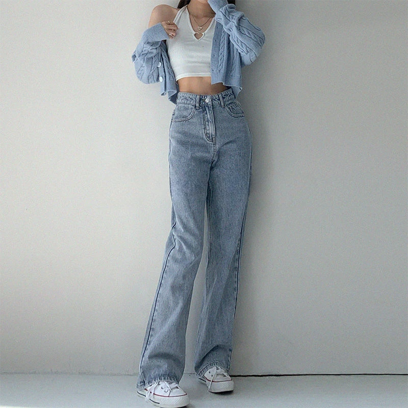 Loosefit Trousers Women's Straight Leg Jeans 2025 Korean Style Original Clothes High Waist Shot With Pockets Female Cowboy Pants
Loosefit Trousers Women's Straight Leg Jeans 2025 Korean Style Original Clothes High Waist Shot With Pockets Female Cowboy Pants