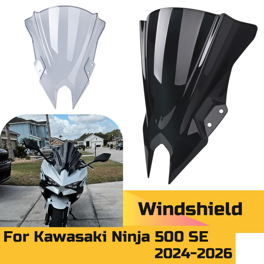 For Ninja 500 Windshield Windscreen Wind Deflector Air Screen Shield For Kawasaki Ninja500 SE 2024-2026 Motorcycle Accessories
For Ninja 500 Windshield Windscreen Wind Deflector Air Screen Shield For Kawasaki Ninja500 SE 2024-2026 Motorcycle Accessories