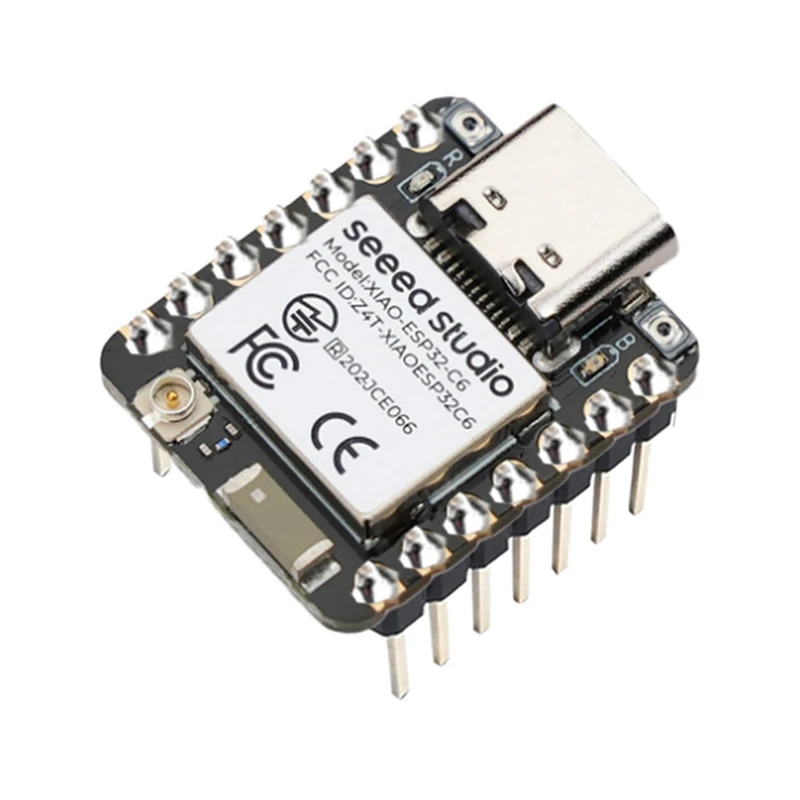 Миниатюрная плата Xiaomi ESP32C6, макетная плата с поддержкой Wi-Fi, Bluetooth 5,0, для Arduino, для студии Seeed
Миниатюрная плата Xiaomi ESP32C6, макетная плата с поддержкой Wi-Fi, Bluetooth 5,0, для Arduino, для студии Seeed