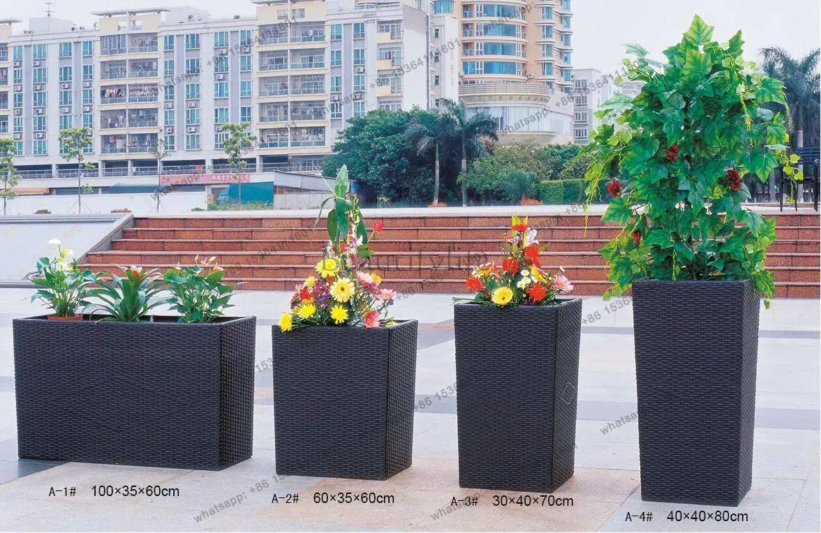 Customized imitation rattan outdoor cafe garden rattan flower pot combination
Customized imitation rattan outdoor cafe garden rattan flower pot combination