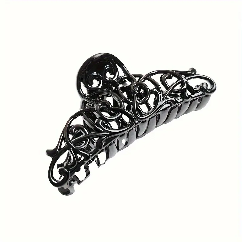 Plastic Black Hollow Out Hair Clip 1pc/2pcs Large Hair Clips, Black Hollow Out Flower Hair Claws Clip, Headwear
Plastic Black Hollow Out Hair Clip 1pc/2pcs Large Hair Clips, Black Hollow Out Flower Hair Claws Clip, Headwear
