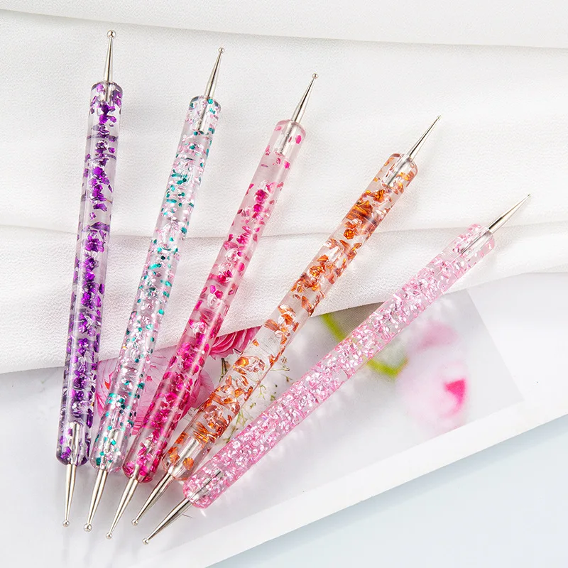 5Pcs Nail Art Brush Set - Double-Ended Painting and Stamping Pen Handle for Diamond Painting and DIY Nail Art Tools
5Pcs Nail Art Brush Set - Double-Ended Painting and Stamping Pen Handle for Diamond Painting and DIY Nail Art Tools
