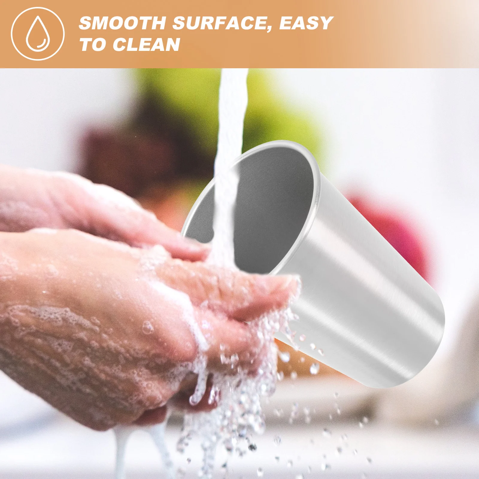 Stainless Steel Water Cup Portable Beverage Mug for Coffee Beer Juice Milk 500ml Thermal Iced Drink Rinsing Glass
Stainless Steel Water Cup Portable Beverage Mug for Coffee Beer Juice Milk 500ml Thermal Iced Drink Rinsing Glass