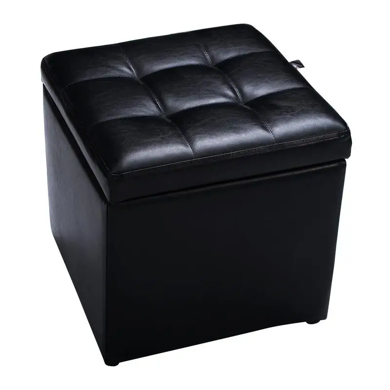Foldable Cube Ottoman Pouffe Storage Seat-Black
Foldable Cube Ottoman Pouffe Storage Seat-Black