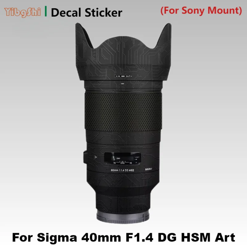 For Sigma 40mm F1.4 DG HSM Art (For Sony Mount) Anti-Scratch Camera Lens Sticker Coat Wrap Protective Film Body Protector Skin
For Sigma 40mm F1.4 DG HSM Art (For Sony Mount) Anti-Scratch Camera Lens Sticker Coat Wrap Protective Film Body Protector Skin