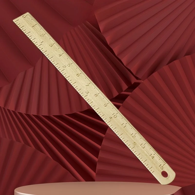 Metal Ruler Copper Straightedge - Small Bookmark Ruler with Inch/Metric, Measuring Tool for Planners Scrapbooking and Journaling
Metal Ruler Copper Straightedge - Small Bookmark Ruler with Inch/Metric, Measuring Tool for Planners Scrapbooking and Journaling