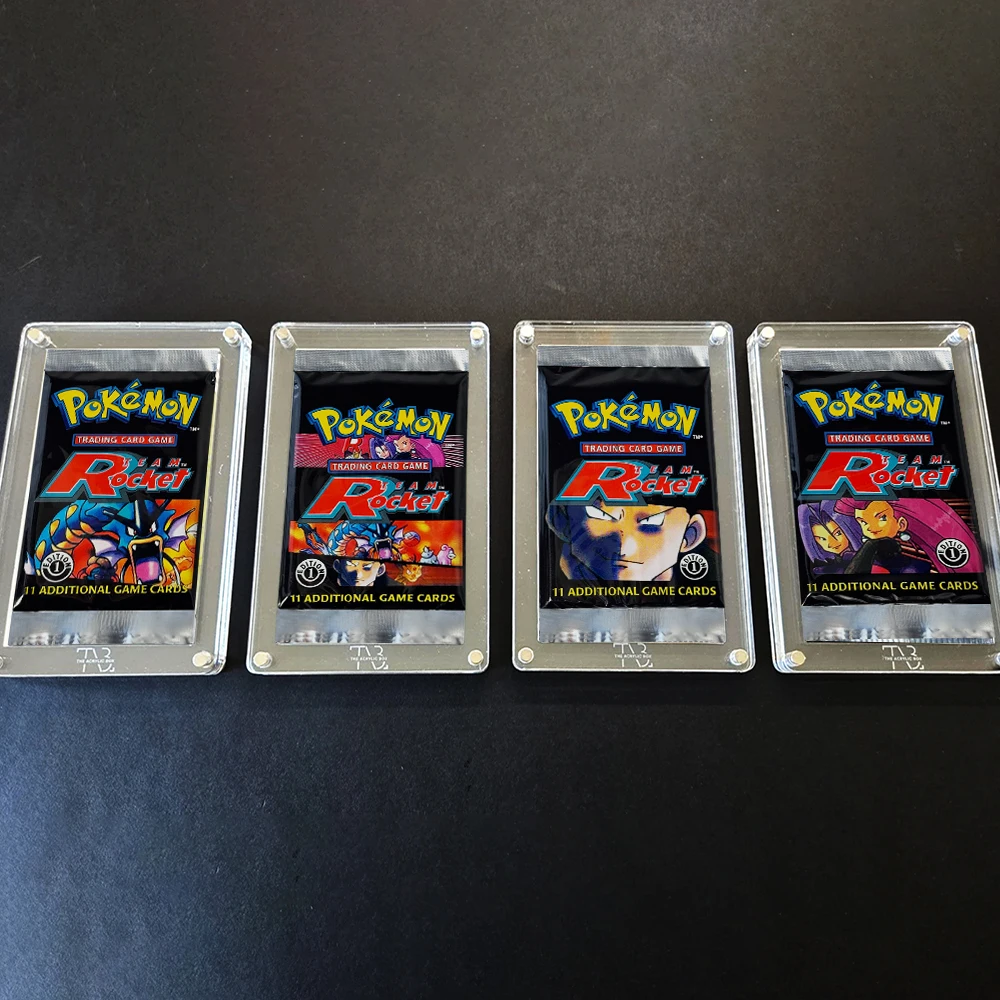 PKM 2000 Team Rocket Booster Pack 1st Edition Version Game Cards Unlimited Vintage Sealed PTCG Devastation essie James Gyarados
PKM 2000 Team Rocket Booster Pack 1st Edition Version Game Cards Unlimited Vintage Sealed PTCG Devastation essie James Gyarados