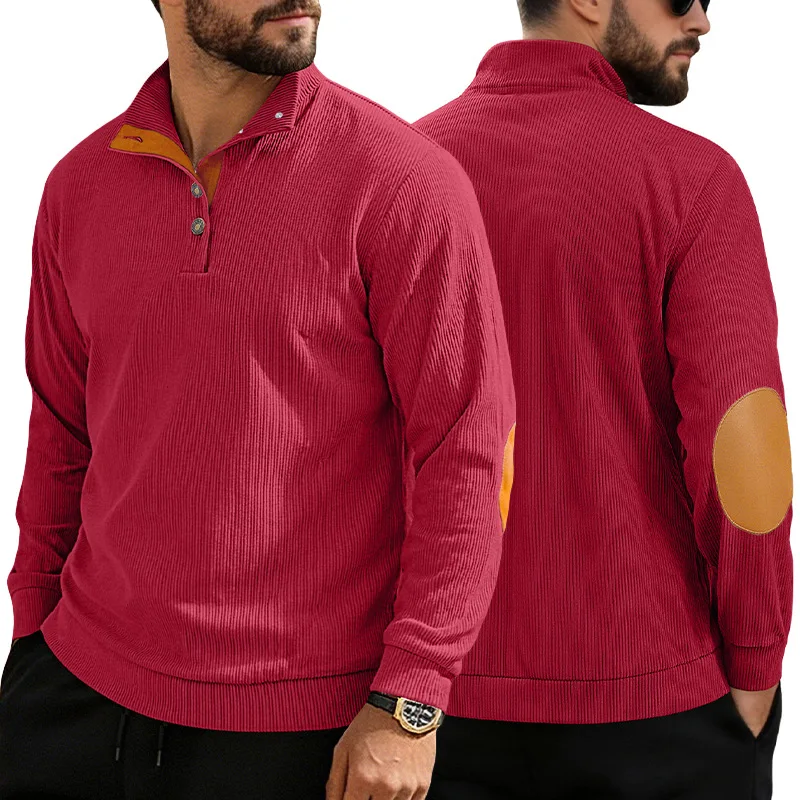 Corduroy Color Block Henley Neck Sweatshirt Men Long Sleeve Plus Size Casual Tops Spring Autumn Sport Daily Wear
Corduroy Color Block Henley Neck Sweatshirt Men Long Sleeve Plus Size Casual Tops Spring Autumn Sport Daily Wear