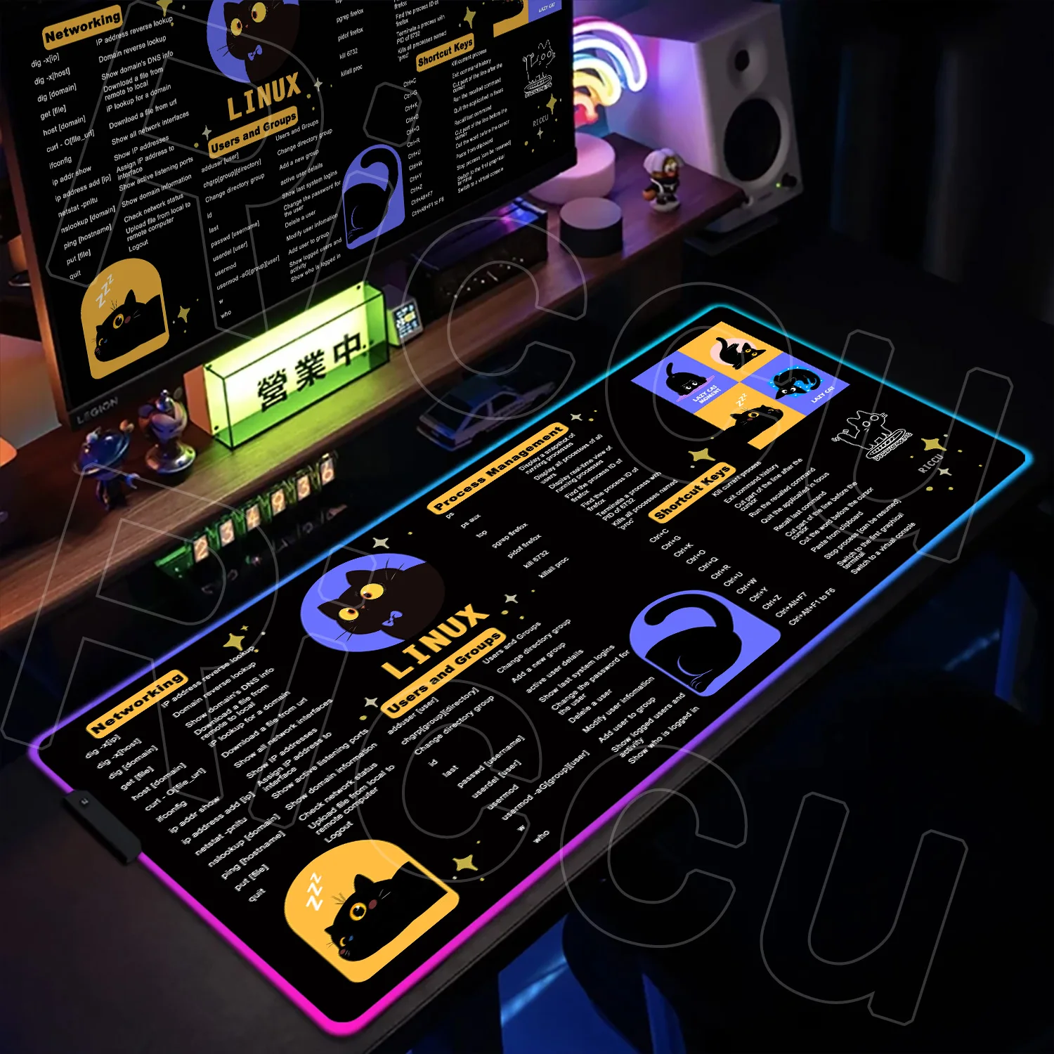 RGB XXL HD print Office accessories MousePad cute cat Linux Rug Mouse Pad 100X50cm LED Desk Mat Computer Keyboard protect carpet
RGB XXL HD print Office accessories MousePad cute cat Linux Rug Mouse Pad 100X50cm LED Desk Mat Computer Keyboard protect carpet
