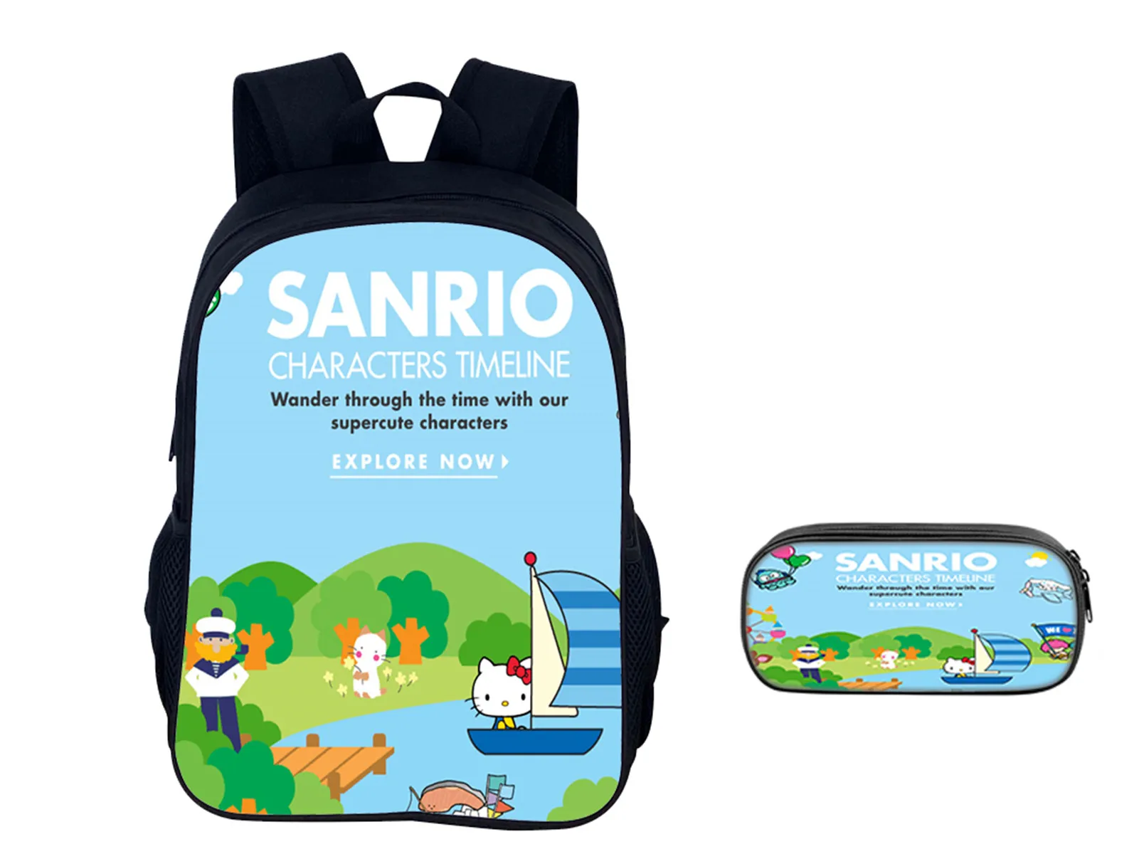 Sanrio Classic Keroppi Backpack with Pencil Case 2Pcs Set-Children Lightweight School Book Bag for Little kids
Sanrio Classic Keroppi Backpack with Pencil Case 2Pcs Set-Children Lightweight School Book Bag for Little kids