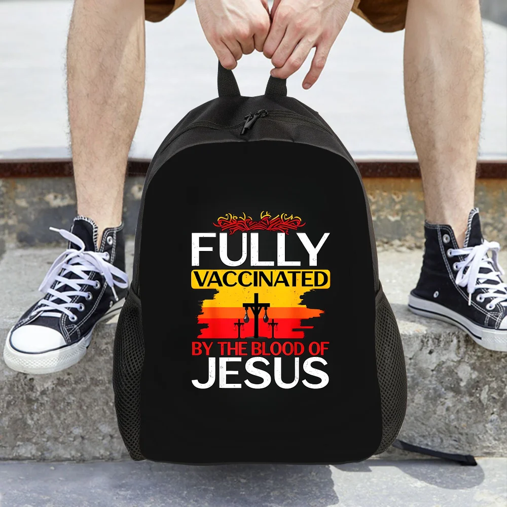 Ladies' and gender-neutral high-capacity Jesus blood vaccination certificate backpack - made of 600D Oxford cloth thickened
Ladies' and gender-neutral high-capacity Jesus blood vaccination certificate backpack - made of 600D Oxford cloth thickened