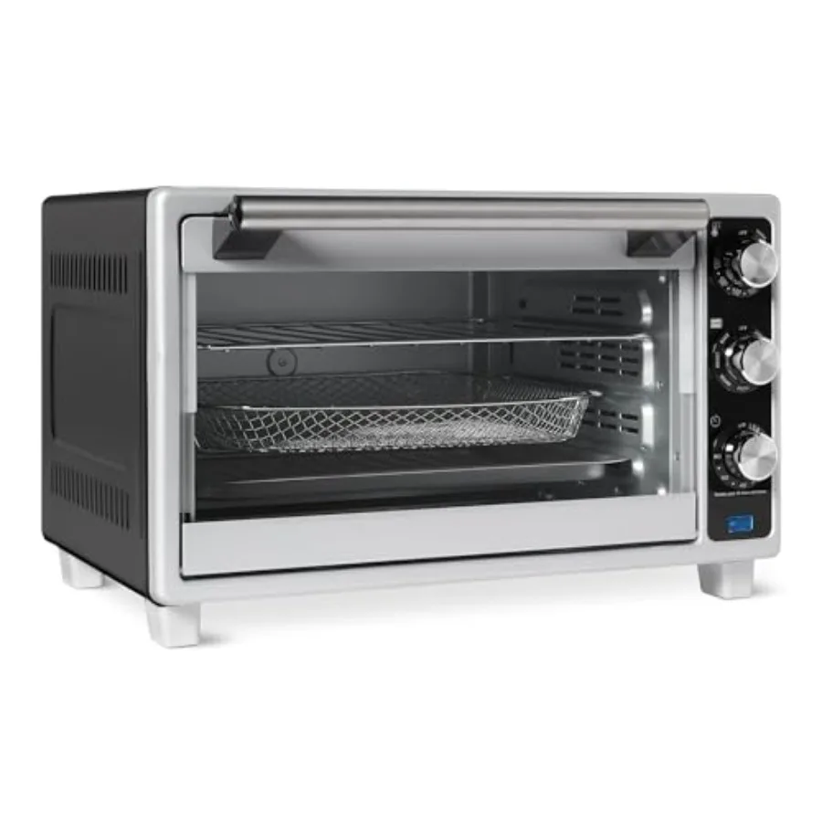6-Slice 23-QT Toaster Oven with Built-In Air Fryer 7-In-1 Cooking Options 60-Min Timer and Adjustable Temperature 200°F - 450°F
6-Slice 23-QT Toaster Oven with Built-In Air Fryer 7-In-1 Cooking Options 60-Min Timer and Adjustable Temperature 200°F - 450°F