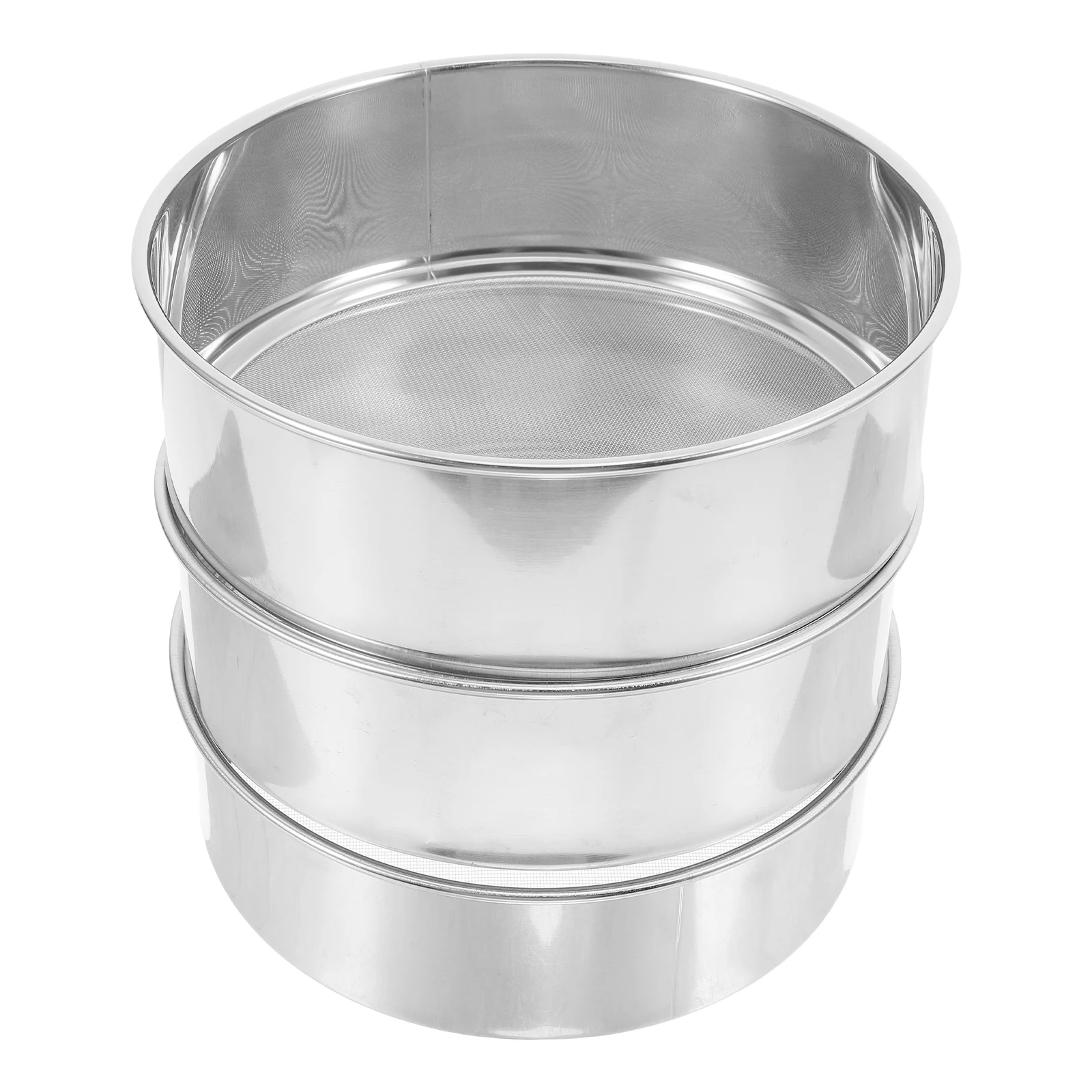 3pcs Stainless Mesh Sieve Strainer Large Baking Flour Stainless Steel Sifter Soil Sifter 201 Fine Round Kitchen Gardening
3pcs Stainless Mesh Sieve Strainer Large Baking Flour Stainless Steel Sifter Soil Sifter 201 Fine Round Kitchen Gardening