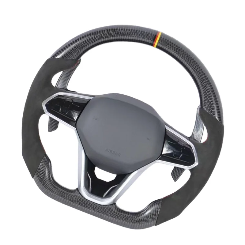 Carbon Fiber Leather Steering Wheel PU Interior Car Accessories for VW Volkswagen Golf 8 GTI R Line MK8 Jetta GLI ID4 Passat CC
Carbon Fiber Leather Steering Wheel PU Interior Car Accessories for VW Volkswagen Golf 8 GTI R Line MK8 Jetta GLI ID4 Passat CC