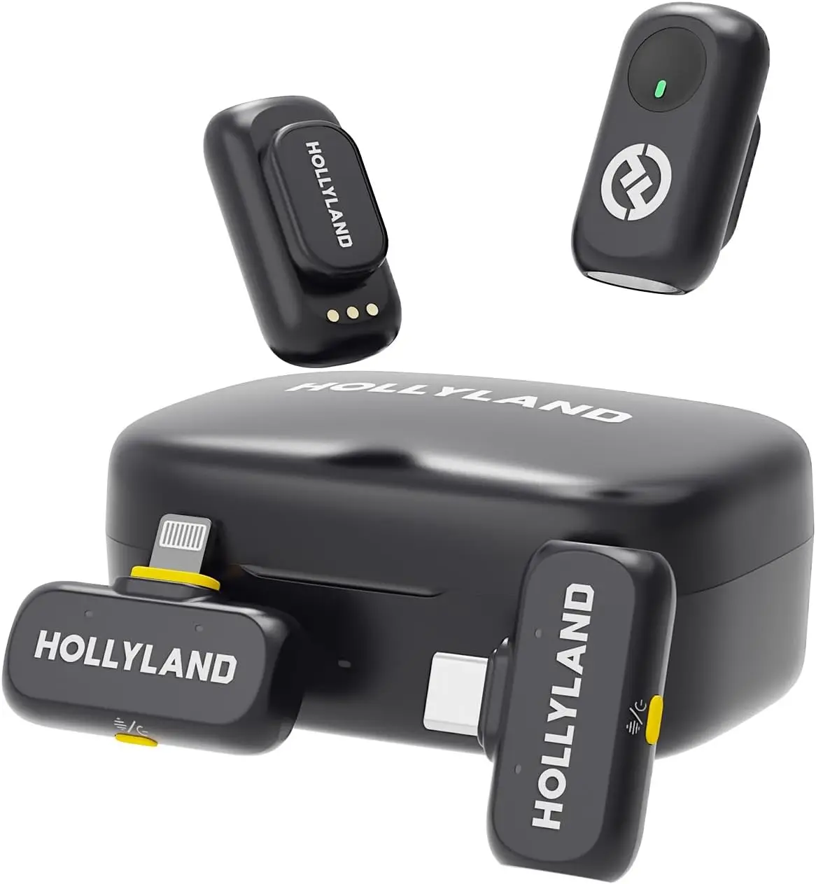 Wireless Mini Microphone for iPhone & Android, 48kHz/24-bit, Noise Cancel, YouTube Podcast Vlogging (Black, 2TX+2RX+Case)
Wireless Mini Microphone for iPhone & Android, 48kHz/24-bit, Noise Cancel, YouTube Podcast Vlogging (Black, 2TX+2RX+Case)