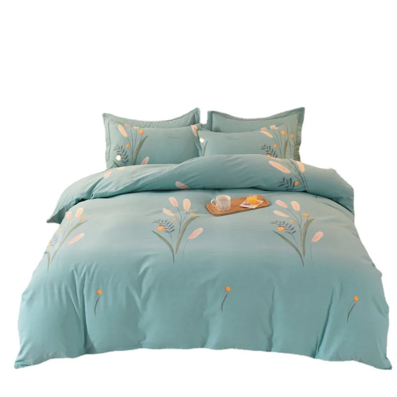 Thickened Pure Cotton Printed Bed Sheet, Quilt Cover, Four Piece Matte Cotton Bed Cover, Autumn and Winter
Thickened Pure Cotton Printed Bed Sheet, Quilt Cover, Four Piece Matte Cotton Bed Cover, Autumn and Winter