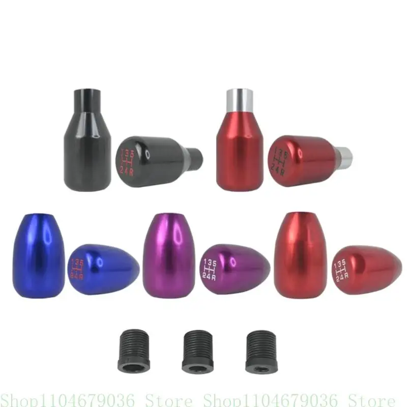 Universal Manual Transmission Car Gear Shifts Knob Aluminium AlloyRacings 5 Speed Automatic Shifts Knob With 3 Adapter
Universal Manual Transmission Car Gear Shifts Knob Aluminium AlloyRacings 5 Speed Automatic Shifts Knob With 3 Adapter