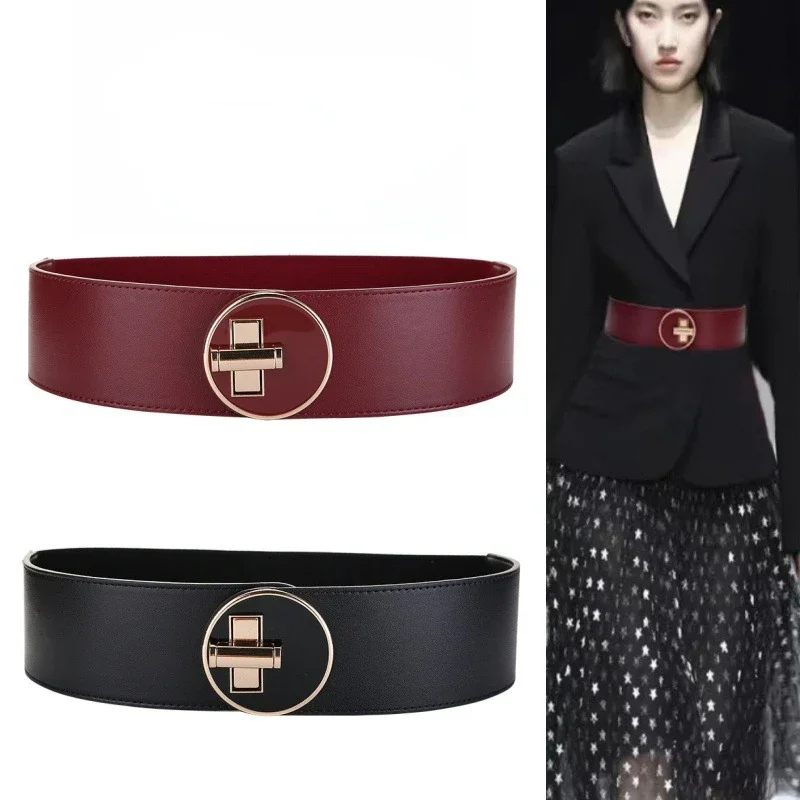 Vintage Women Genuine leather belt Elastic force Strap casual Ladies golden buckle adjustable belt designer high quality brand
Vintage Women Genuine leather belt Elastic force Strap casual Ladies golden buckle adjustable belt designer high quality brand