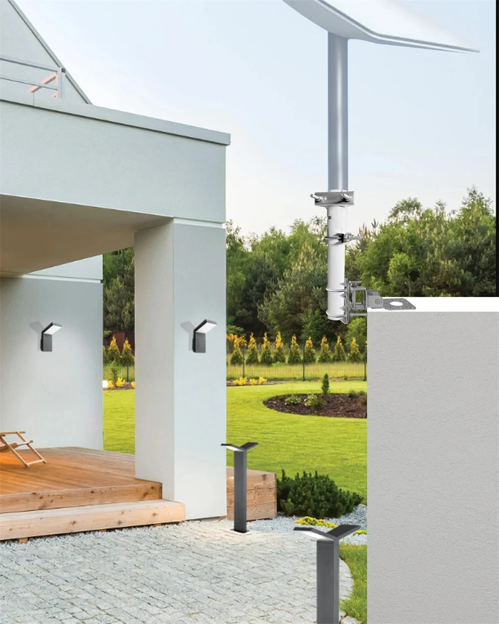 Adjustable Metal Antenna Bracket-Suitable For Star Chain+TV Antenna+WiFi Extender+Wireless Bridge, Wall Mounted Installation
Adjustable Metal Antenna Bracket-Suitable For Star Chain+TV Antenna+WiFi Extender+Wireless Bridge, Wall Mounted Installation