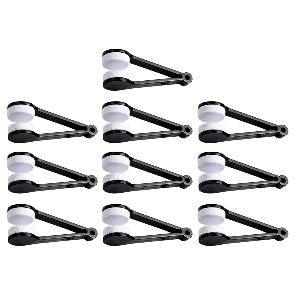 10 Pcs Eyeglass Cleaning Clips Soft Material Portable Lens Wipes Glasses Cleaner No Scratch Smudge Removal Black
10 Pcs Eyeglass Cleaning Clips Soft Material Portable Lens Wipes Glasses Cleaner No Scratch Smudge Removal Black