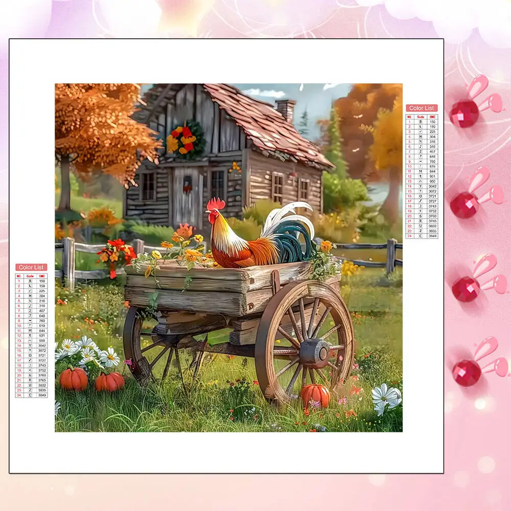HUACAN Diamond Painting Kits Chicken Animal Car House Landscape Full Square Round Diamond Mosaic Home Living Room Art Craft
HUACAN Diamond Painting Kits Chicken Animal Car House Landscape Full Square Round Diamond Mosaic Home Living Room Art Craft