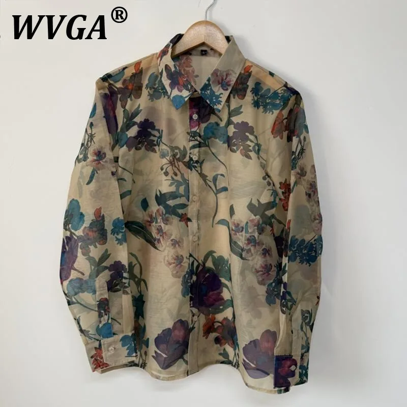 WVGA Весна Лето Осень Новые мужские рубашки с длинным рукавом с принтом Tide High Street Модный дизайн Нишевая шикарная повседневная рубашка Ins W8609 
WVGA Весна Лето Осень Новые мужские рубашки с длинным рукавом с принтом Tide High Street Модный дизайн Нишевая шикарная повседневная рубашка Ins W8609