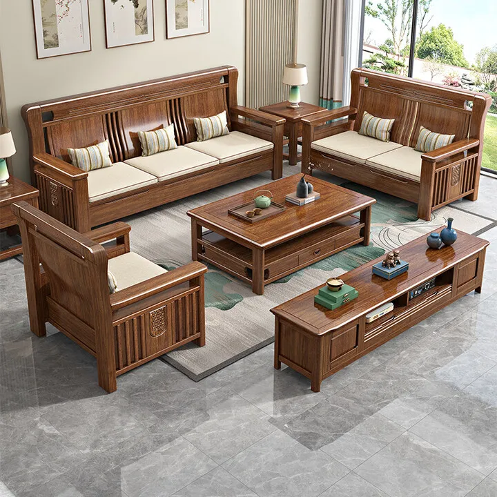 LMM new Chinese-style solid wood sofa living room combination modern simple small apartment winter and summer dual-use
LMM new Chinese-style solid wood sofa living room combination modern simple small apartment winter and summer dual-use