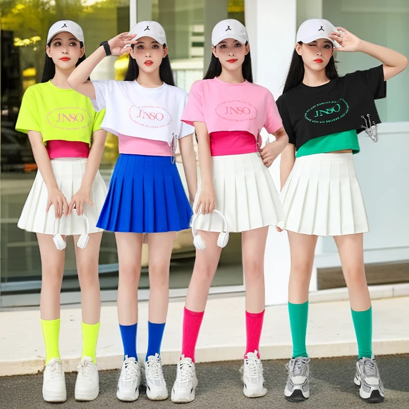 Комплект для джазовых танцев: топ с высокой талией и свободные брюки для хип-хопа и стрит-дэнса в корейском стиле для сценических выступлений...
Комплект для джазовых танцев: топ с высокой талией и свободные брюки для хип-хопа и стрит-дэнса в корейском стиле для сценических выступлений...