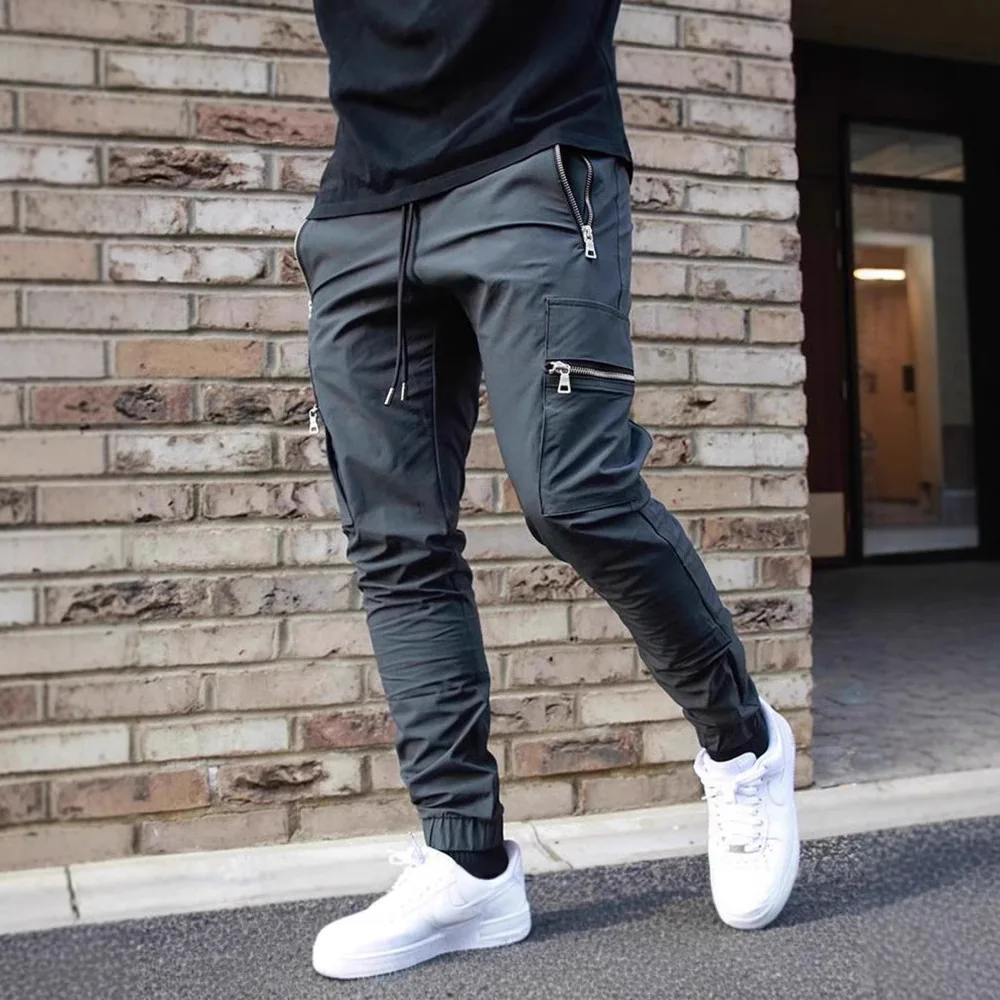 Men's Casual Pants European and American Multi-Pocket Sports Basketball Zipper Cargo Trousers Skinny
Men's Casual Pants European and American Multi-Pocket Sports Basketball Zipper Cargo Trousers Skinny