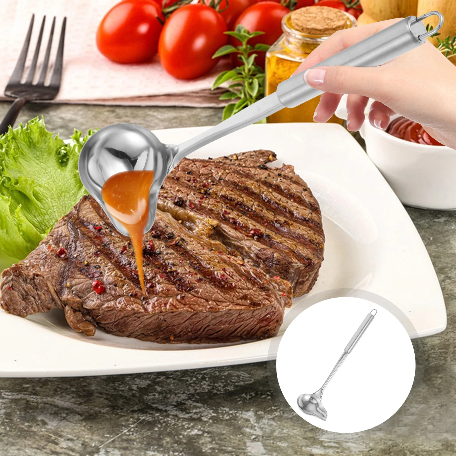 2 Pcs Spoon Stainless Stainless Steel Tableware Steel Sauce Ladle Long Handle Sauce Ladle Kitchen Bar Tableware Storage
2 Pcs Spoon Stainless Stainless Steel Tableware Steel Sauce Ladle Long Handle Sauce Ladle Kitchen Bar Tableware Storage