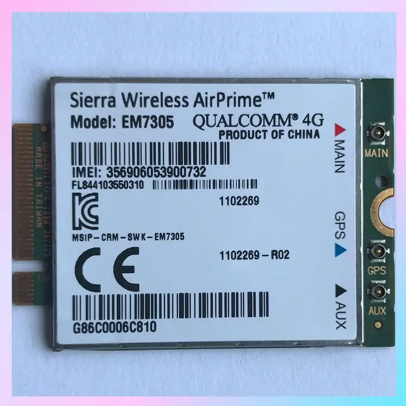 AB25-Sierra Wireless EM7305 4G M.2 NGFF 100M LTE WWAN Card, модуль сетевой карты 4G
AB25-Sierra Wireless EM7305 4G M.2 NGFF 100M LTE WWAN Card, модуль сетевой карты 4G