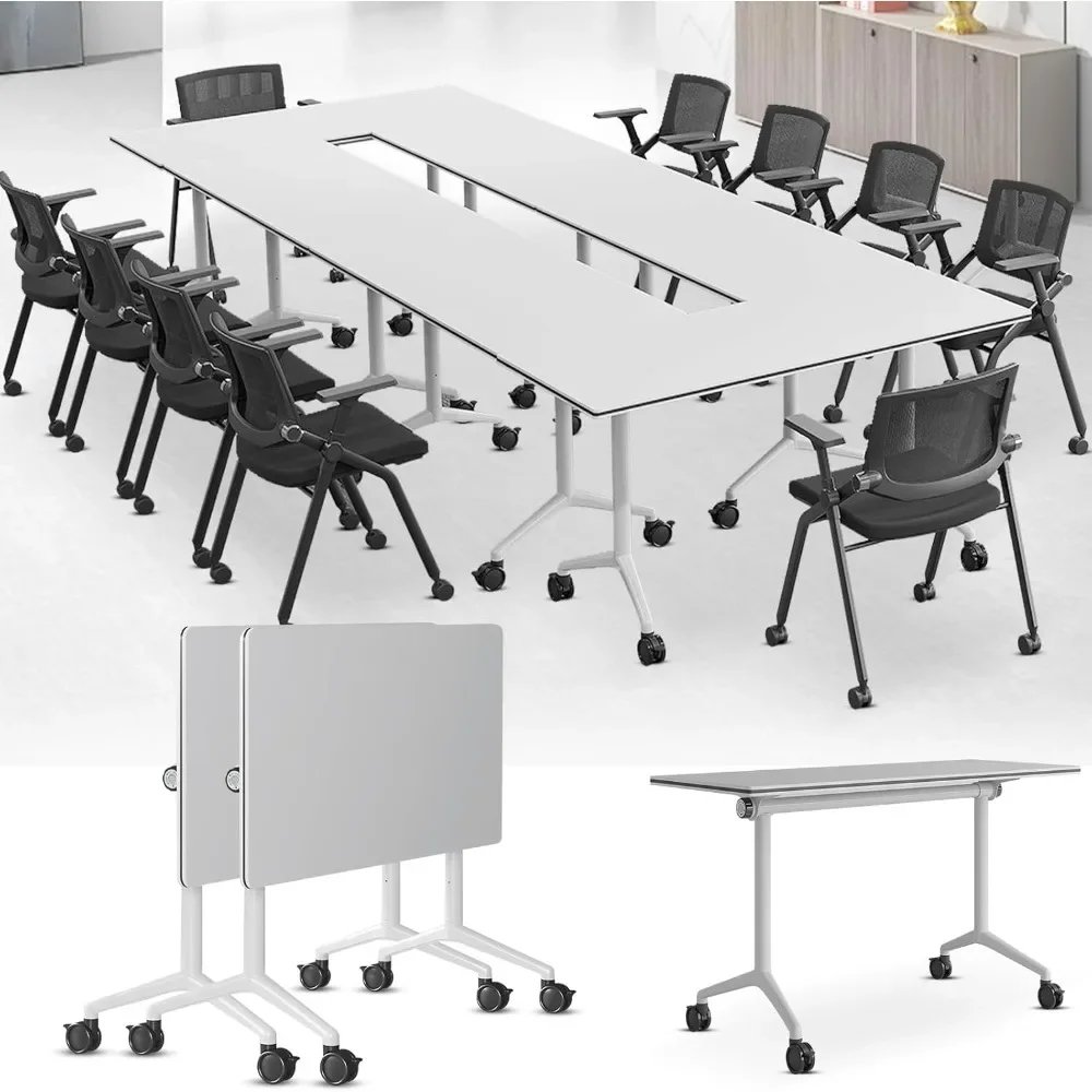 Conference Room Tables,Modern Folding Tables with Silent Universal Wheels,Mobile Tables for Classroom Office (2 Pack, 55.1 INCH)
Conference Room Tables,Modern Folding Tables with Silent Universal Wheels,Mobile Tables for Classroom Office (2 Pack, 55.1 INCH)