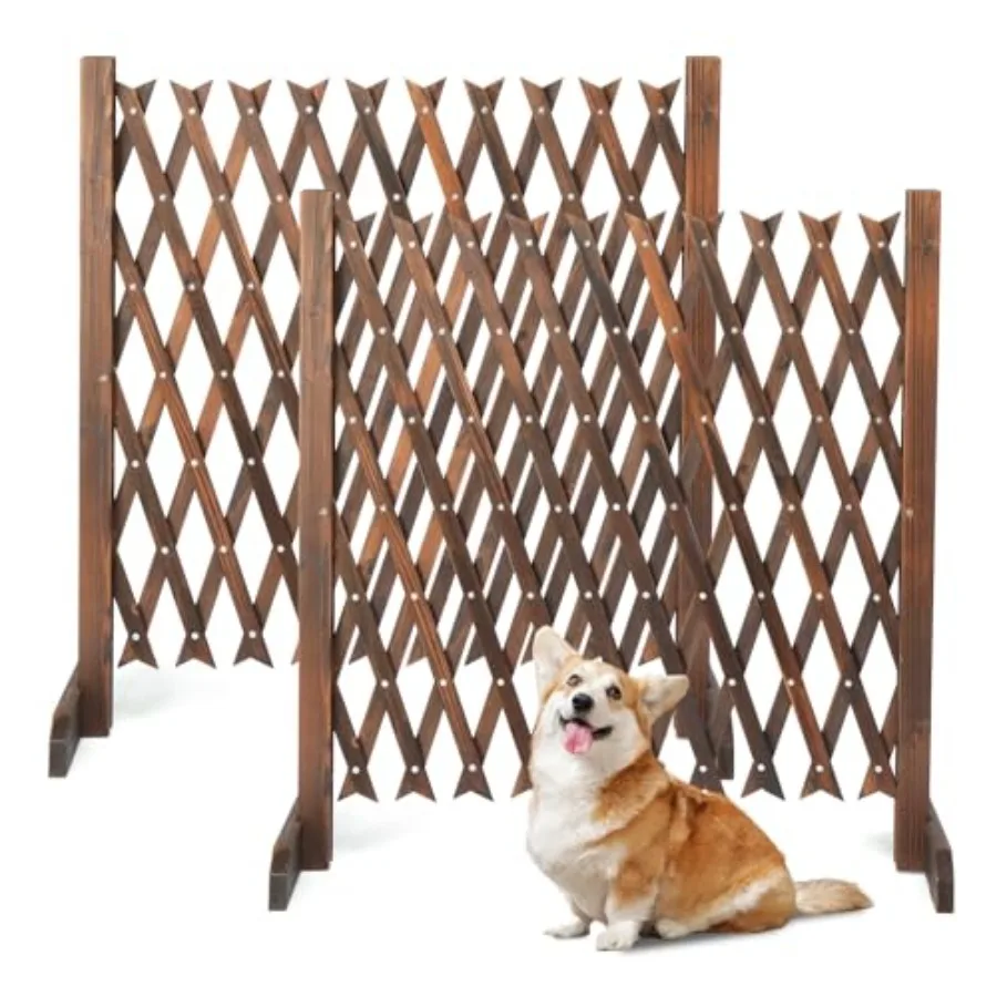 Garden patio yard application, carbonized wood material, natural brown color, extendable freestanding accordion design with ins
Garden patio yard application, carbonized wood material, natural brown color, extendable freestanding accordion design with ins