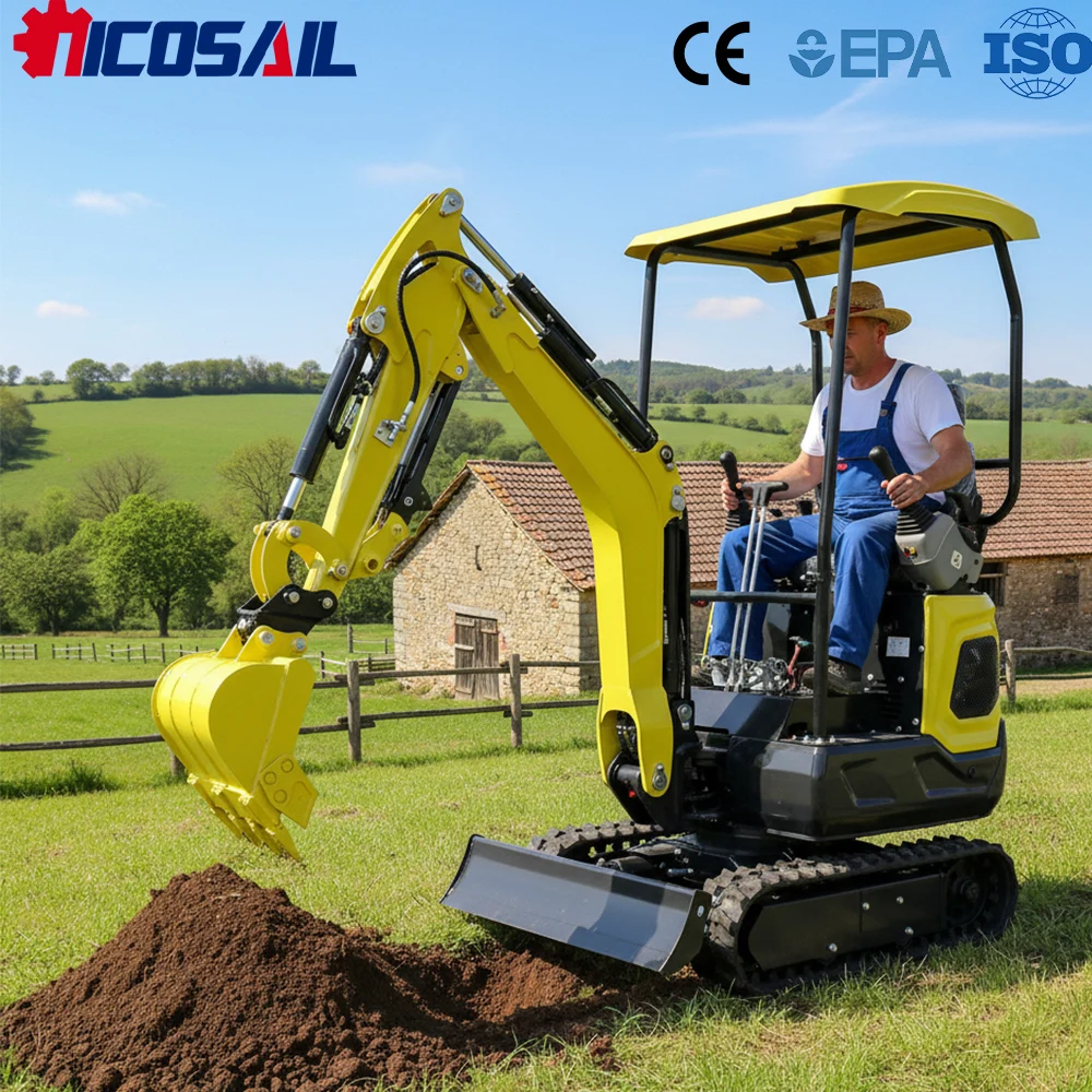 Mini 1.2 Ton Excavator Euro 5 CE Efficient Hydraulic Digger for Garden Projects and Small Site Work
Mini 1.2 Ton Excavator Euro 5 CE Efficient Hydraulic Digger for Garden Projects and Small Site Work