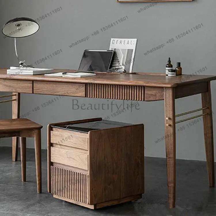 Light Luxury Simple North American Desk Black Walnut All Solid Wood
Light Luxury Simple North American Desk Black Walnut All Solid Wood