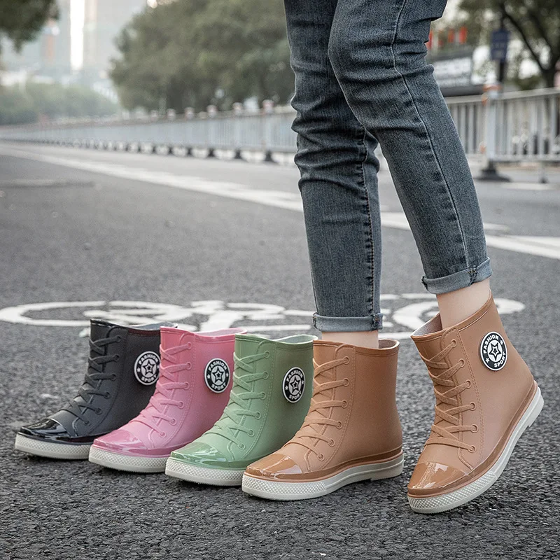 Women's Rain Boots Fleece Lined mid Low Boot Waterproof Shoe for Car Wash Spring Autumn Season EVA Material Polyester Fiber
Women's Rain Boots Fleece Lined mid Low Boot Waterproof Shoe for Car Wash Spring Autumn Season EVA Material Polyester Fiber