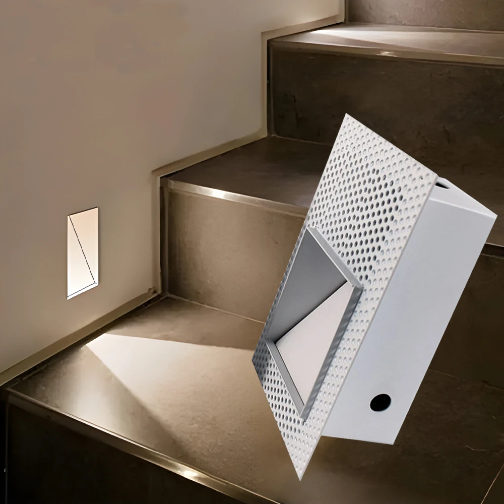 Indoor Frameless Step Lights 3W Motion Sensor LED Stair Stairway Hallway Lamp Embedded White Wall Modern Home Night Footlights
Indoor Frameless Step Lights 3W Motion Sensor LED Stair Stairway Hallway Lamp Embedded White Wall Modern Home Night Footlights