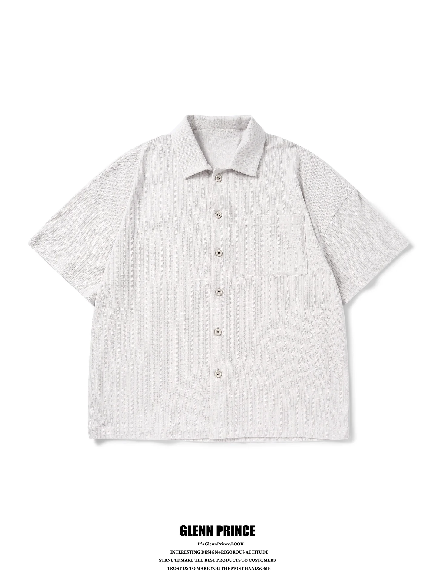 Loose Fit Pure Cotton Short Sleeve Men's Shirt GPstudio Japanese Style Retro Texture Summer Versatile Half Sleeve Shirt
Loose Fit Pure Cotton Short Sleeve Men's Shirt GPstudio Japanese Style Retro Texture Summer Versatile Half Sleeve Shirt