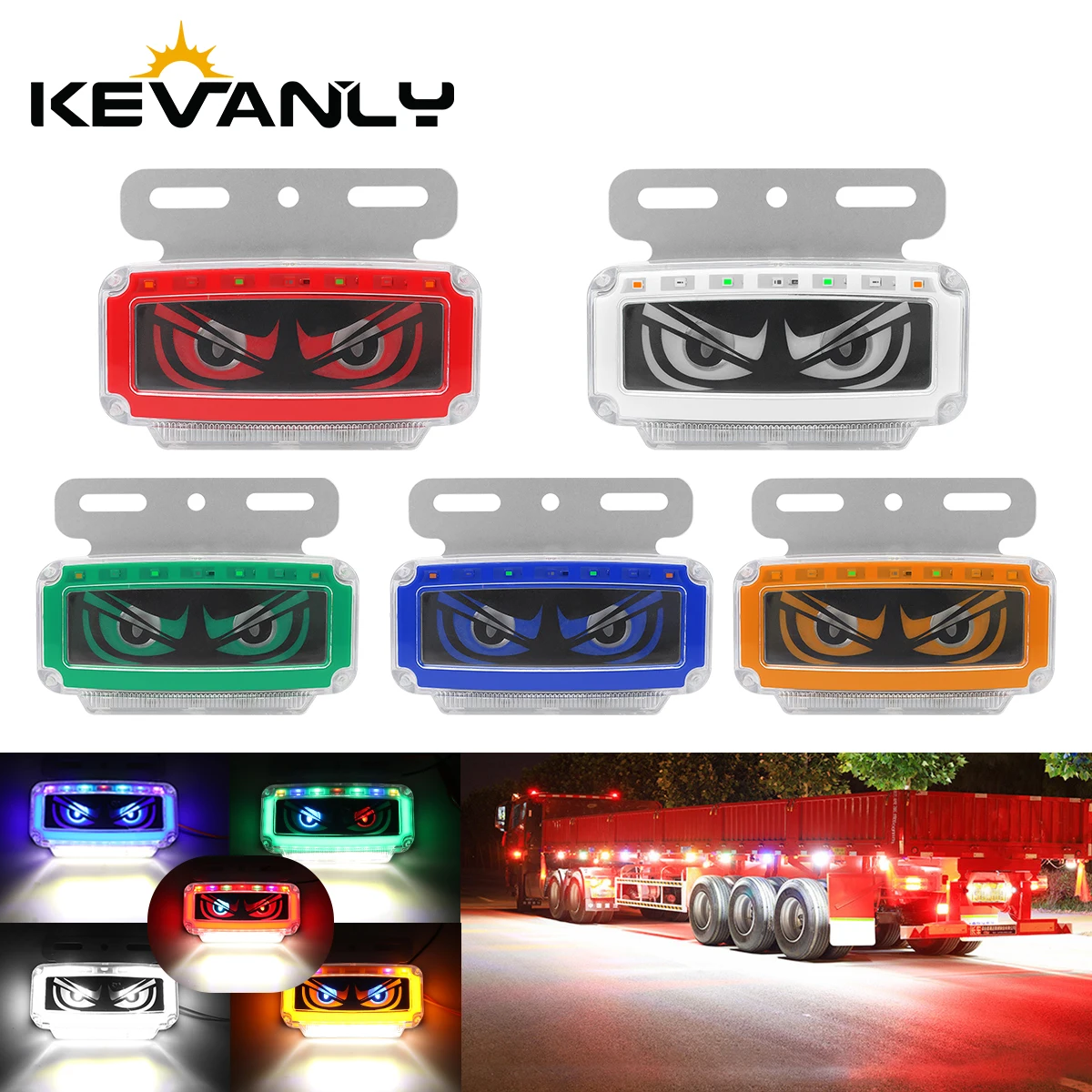 Eye Side Marker Lights RGB 12V-24V Truck LED With Dynamic Effect Side Marker Lights Driving Safety Truck Light Ultra-Brigh Lamp
Eye Side Marker Lights RGB 12V-24V Truck LED With Dynamic Effect Side Marker Lights Driving Safety Truck Light Ultra-Brigh Lamp