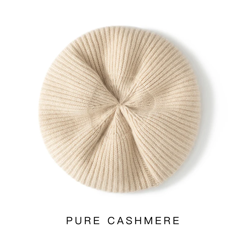 Autumn Winter Retro 100% Pure Cashmere Hat Women's Korean Style Soild Versatile Knit Beret Gentle Slimming Face Effect Keep Warm
Autumn Winter Retro 100% Pure Cashmere Hat Women's Korean Style Soild Versatile Knit Beret Gentle Slimming Face Effect Keep Warm