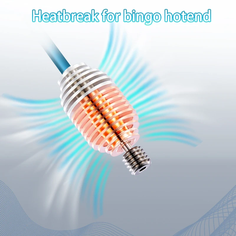 Tri-metal Heatsink for BINGO Hotend High Flow High Temperatured All Metal Heatbreak
Tri-metal Heatsink for BINGO Hotend High Flow High Temperatured All Metal Heatbreak