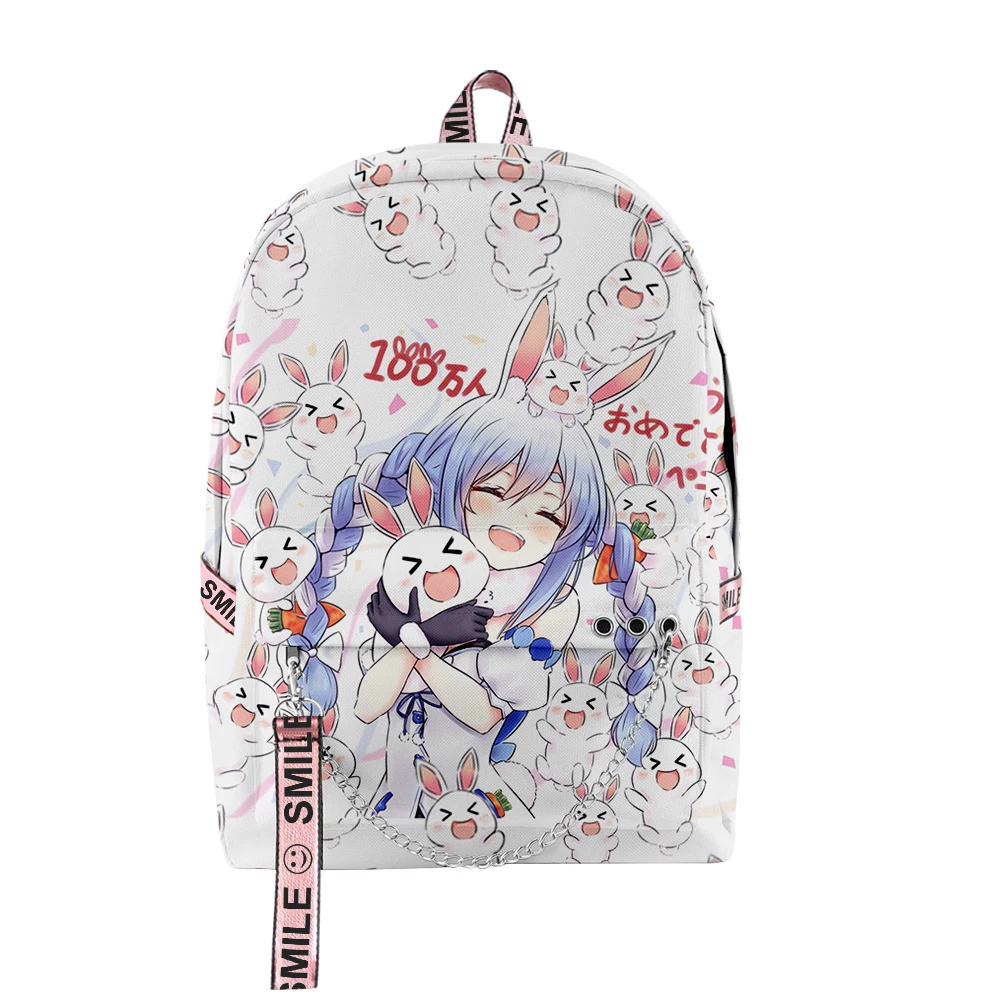 Popular Youthful School Bags Unisex Hololive Usada Pekora Travel Bags 3D Print Oxford Waterproof Notebook Shoulder Backpacks
Popular Youthful School Bags Unisex Hololive Usada Pekora Travel Bags 3D Print Oxford Waterproof Notebook Shoulder Backpacks