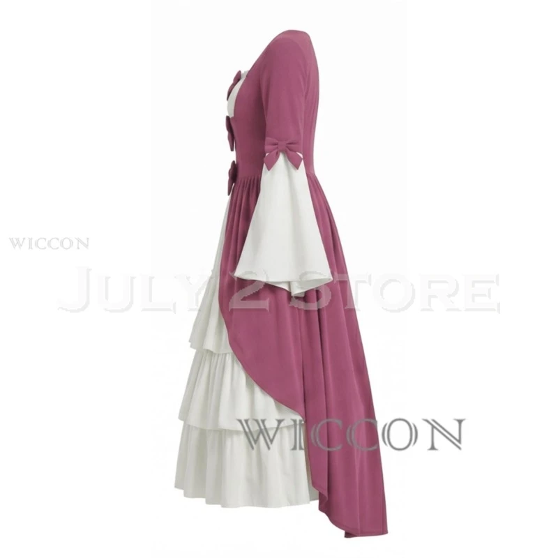 2026 Medieval Retro Gothic Ball Gown Anime Cosplay Full Costumes and sets Square Neck Slim Waist Patchwork Bowknot Dress, 7 Colo
2026 Medieval Retro Gothic Ball Gown Anime Cosplay Full Costumes and sets Square Neck Slim Waist Patchwork Bowknot Dress, 7 Colo